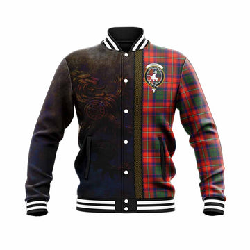 Riddell Tartan Family Crest Baseball Jacket Alba Gu Brath Be Brave Lion Ancient Style Unisex - Tartan Vibes Clothing