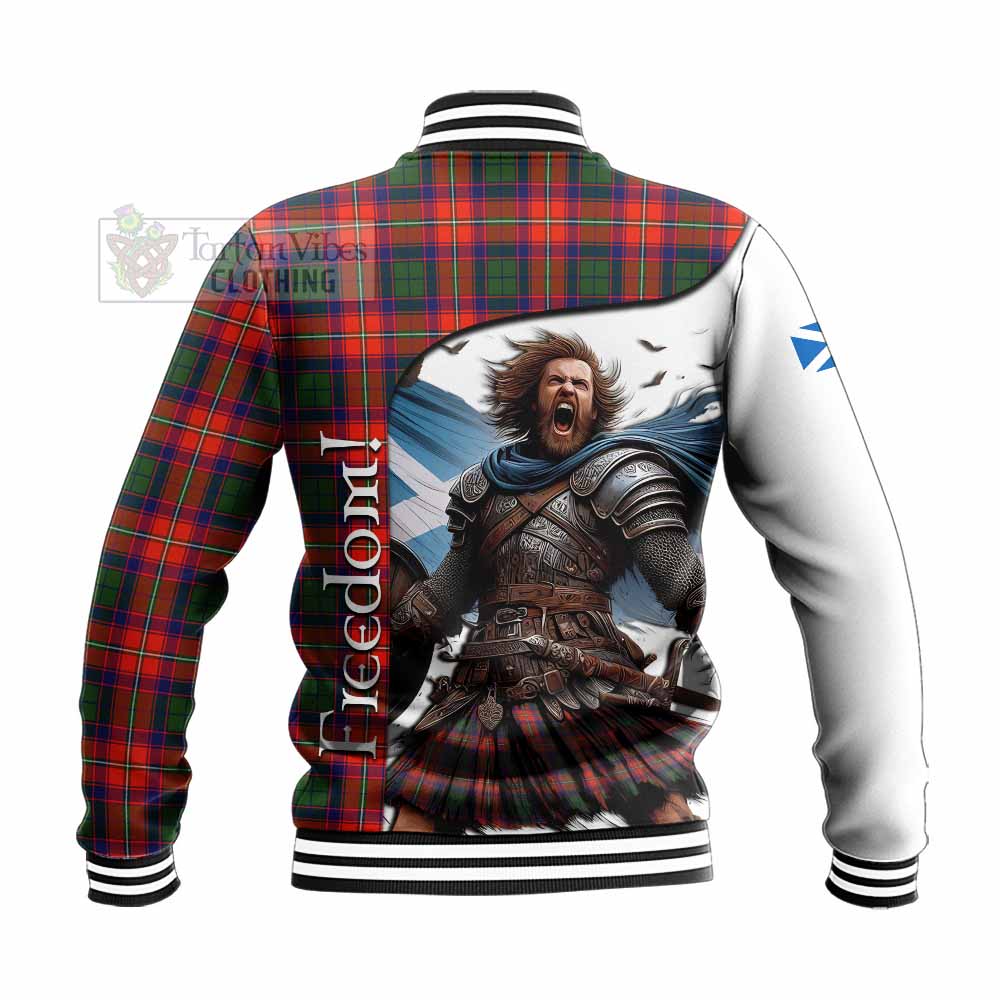 Tartan Vibes Clothing Riddell Crest Tartan Baseball Jacket Inspired by the Freedom of Scottish Warrior