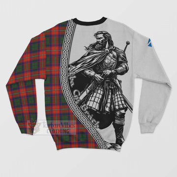 Riddell Tartan Clan Crest Sweatshirt with Highlander Warrior Celtic Style