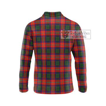 Riddell Tartan Long Sleeve Polo Shirt with Family Crest DNA In Me Style