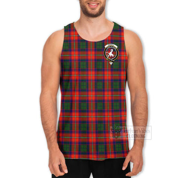 Riddell Tartan Men's Tank Top with Family Crest Celtic Skull Style