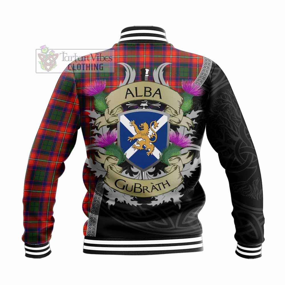 Riddell Tartan Family Crest Baseball Jacket Lion Rampant Royal Thistle Shield Celtic Inspired - Tartan Vibes Clothing