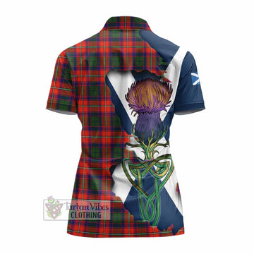 Riddell Tartan Family Crest Women's Polo Shirt Scottish Thistle Celtic Inspired - Tartan Vibes Clothing
