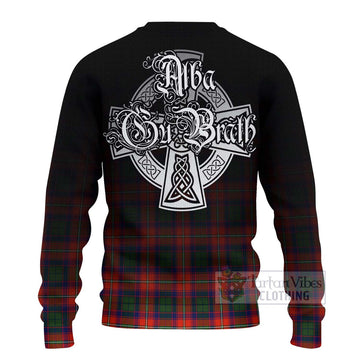 Riddell Tartan Ugly Sweater Featuring Alba Gu Brath Family Crest Celtic Inspired