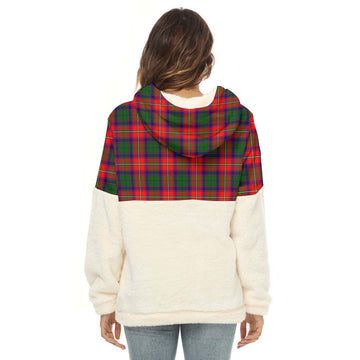 Riddell Tartan Women's Borg Fleece Hoodie With Half Zip