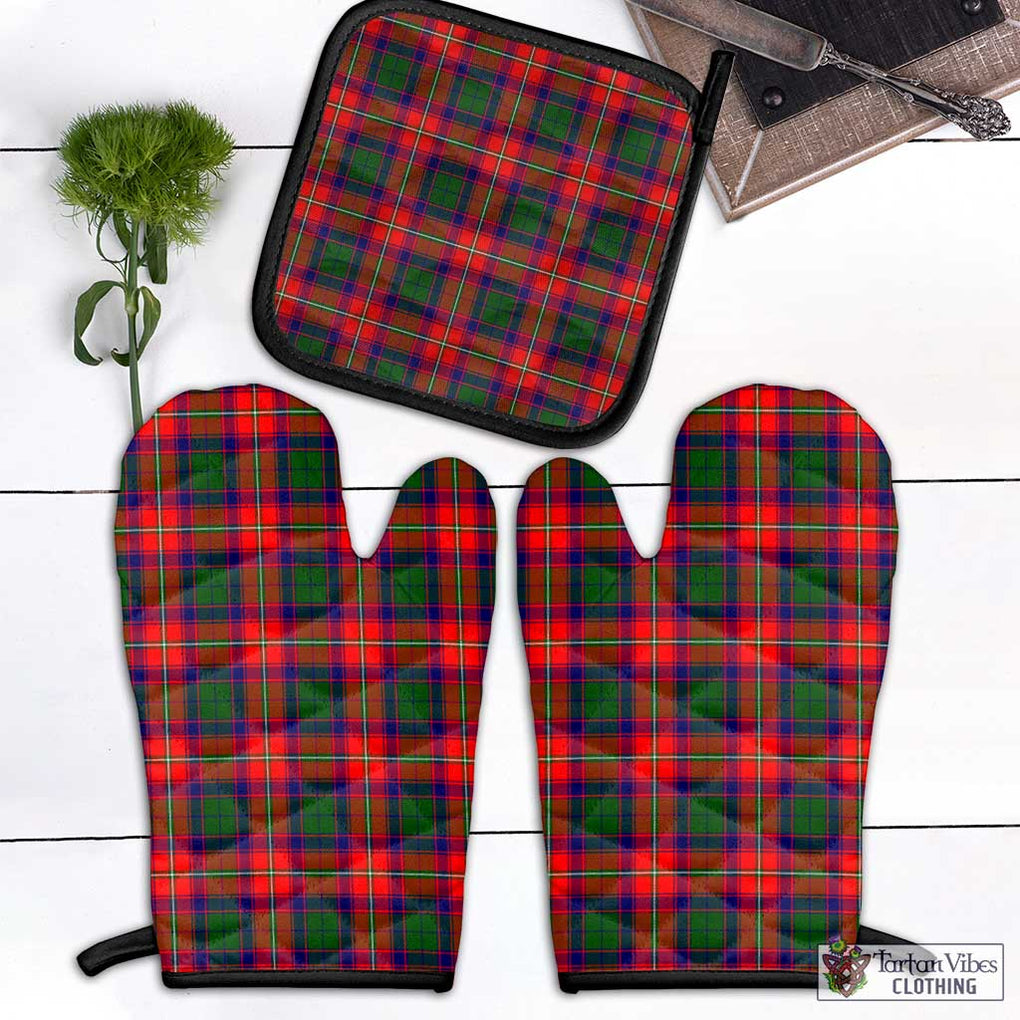 Riddell Tartan Combo Oven Mitt & Pot-Holder Combo 1 Oven Mitt & 1 Pot-Holder Black - Tartan Vibes Clothing