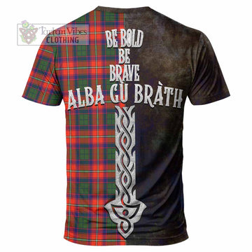 Riddell Tartan Family Crest T-Shirt Alba Gu Brath Be Brave Lion Ancient Style