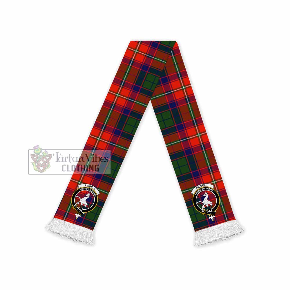 Riddell Tartan Ruffneck Scarf with Family Crest - Tartan Vibes Clothing