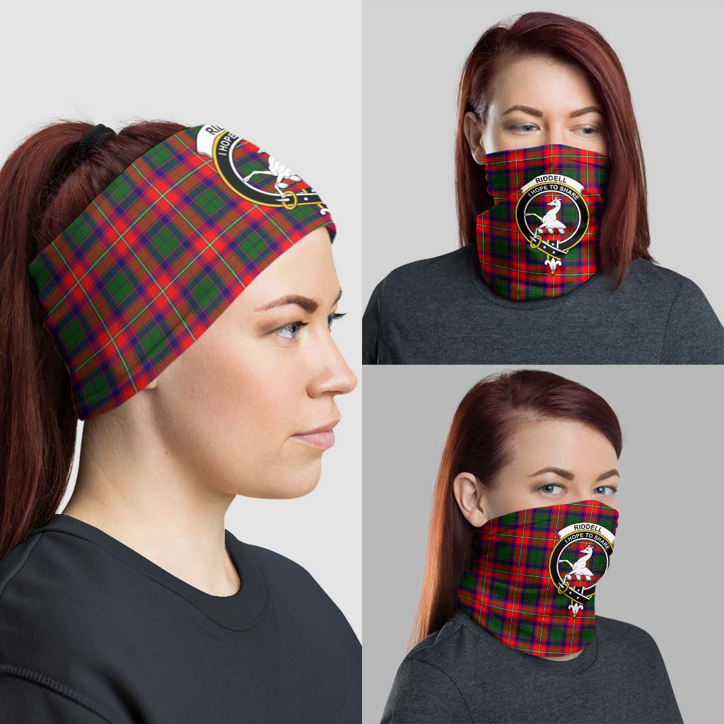 Riddell Tartan Neck Gaiters, Tartan Bandanas, Tartan Head Band with Family Crest