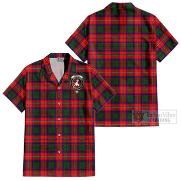 Riddell Tartan Cotton Hawaiian Shirt with Family Crest