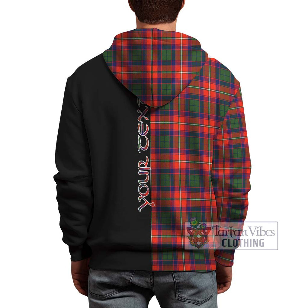 Riddell Tartan Hoodie with Family Crest and Half Of Me Style - Tartanvibesclothing Shop