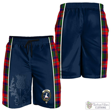 Riddell Tartan Men's Shorts with Family Crest and Scottish Thistle Vibes Sport Style