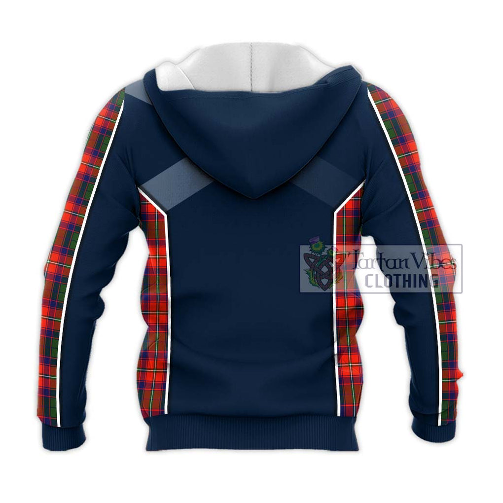 Riddell Tartan Knitted Hoodie with Family Crest and Lion Rampant Vibes Sport Style - Tartan Vibes Clothing