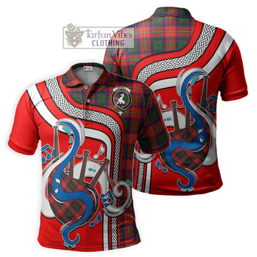 Riddell Tartan Polo Shirt with Epic Bagpipe Style