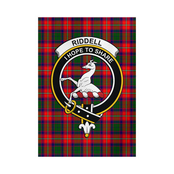 Riddell Tartan Garden Flag with Family Crest - Tartan Vibes Clothing
