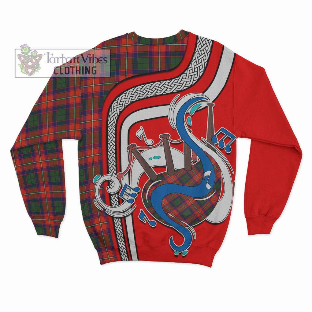 Tartan Vibes Clothing Riddell Tartan Sweatshirt with Epic Bagpipe Style