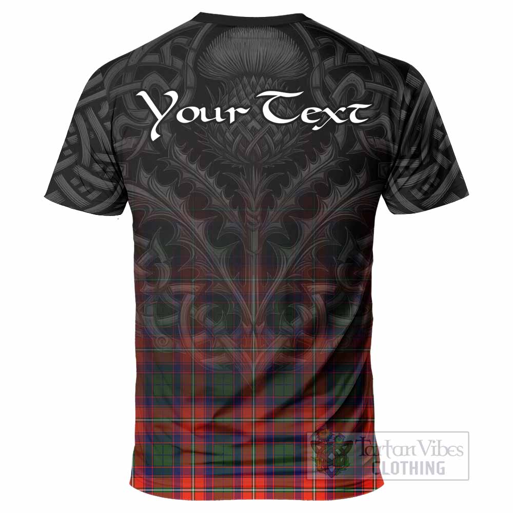 Tartan Vibes Clothing Riddell Tartan T-Shirt with Family Crest Celtic Thistle Vibes