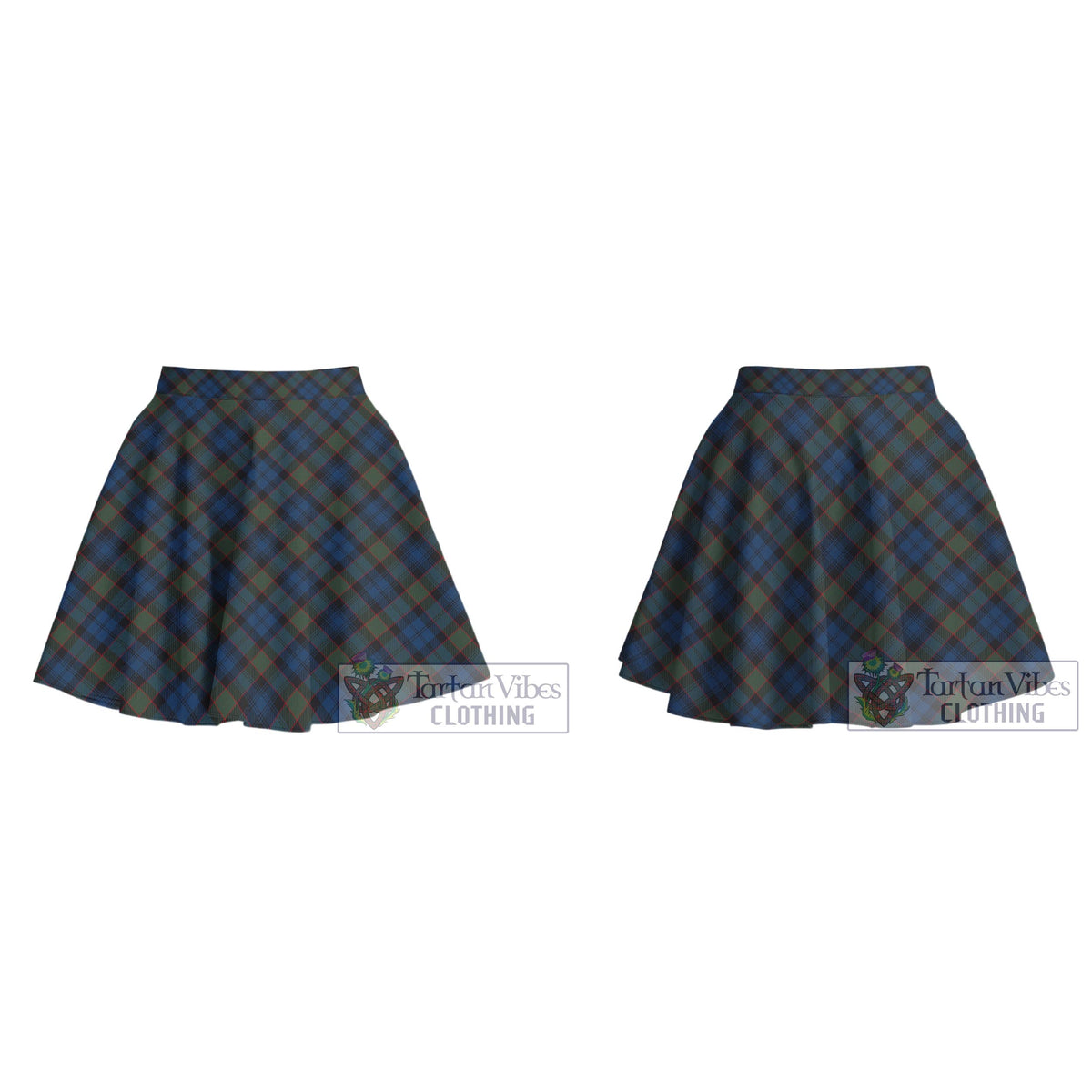 Riddoch Tartan Women's Plated Mini Skirt Cross Style - Tartan Vibes Clothing