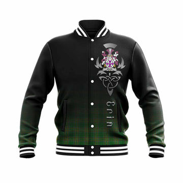 Riggs Irish Clan Baseball Jacket with Coat of Arms Erin Go Bragh Celtic Inspired Unisex - Tartan Vibes Clothing