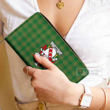 Ring Irish Clan Tartan Women's Leather Wallet with Coat of Arms - Tartan Vibes Clothing