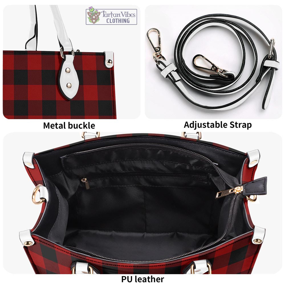 Tartan Vibes Clothing Rob Roy Macgregor Tartan Luxury Leather Handbags