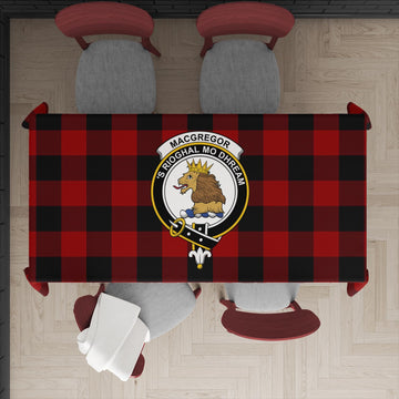 Rob Roy Macgregor Tartan Tablecloth with Family Crest