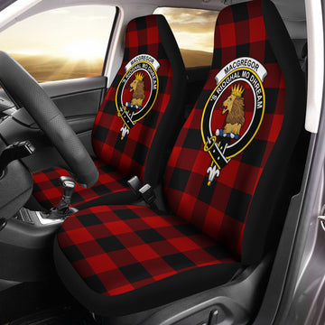 Rob Roy Macgregor Tartan Car Seat Cover with Family Crest