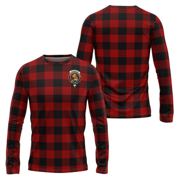 Rob Roy Macgregor Tartan Long Sleeve T-Shirt with Family Crest