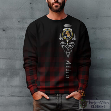 Rob Roy Macgregor Tartan Sweatshirt Featuring Alba Gu Brath Family Crest Celtic Inspired