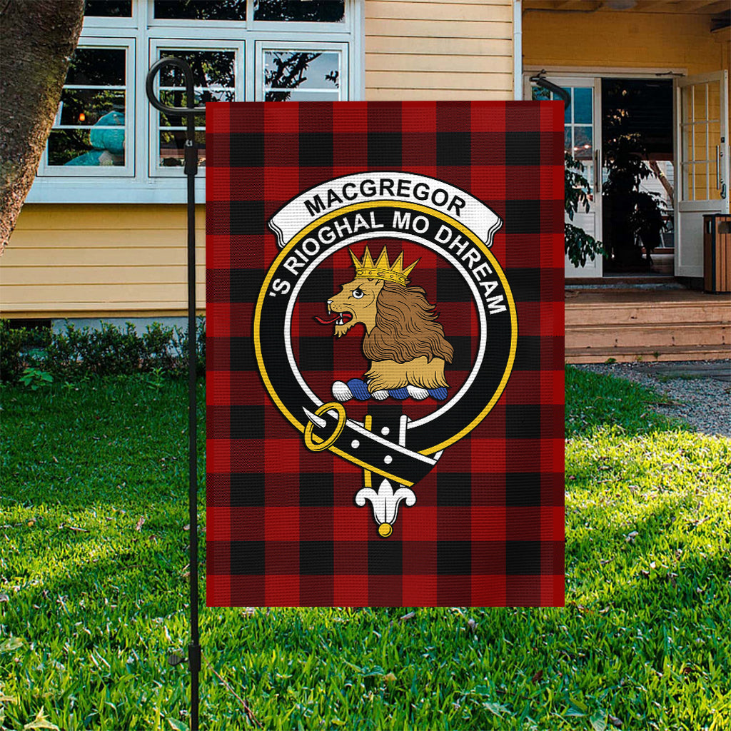 Rob Roy Macgregor Tartan Flag with Family Crest - Tartan Vibes Clothing