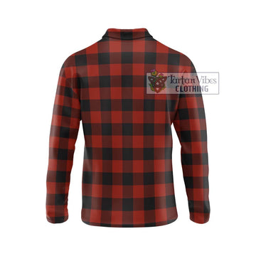 Rob Roy Macgregor Tartan Long Sleeve Polo Shirt with Family Crest DNA In Me Style