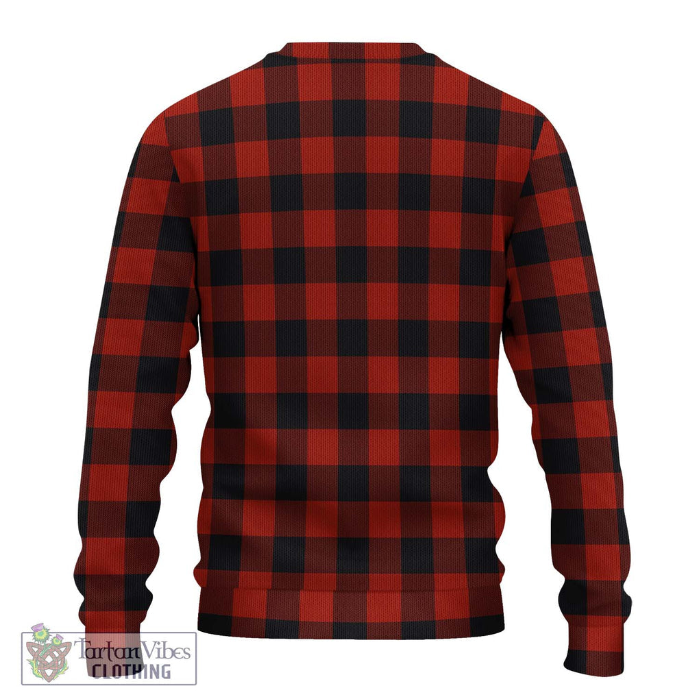 Rob Roy Macgregor Tartan Knitted Sweater with Family Crest DNA In Me Style - Tartanvibesclothing Shop