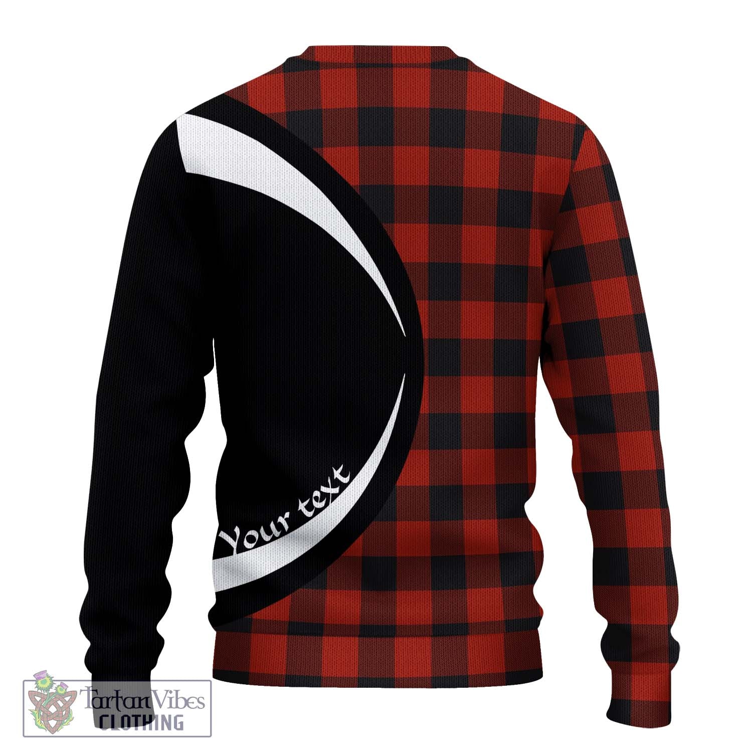 Rob Roy Macgregor Tartan Knitted Sweater with Family Crest Circle Style - Tartan Vibes Clothing