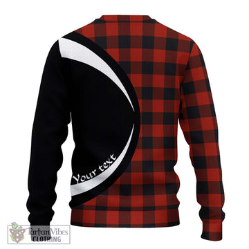 Rob Roy Macgregor Tartan Ugly Sweater with Family Crest Circle Style