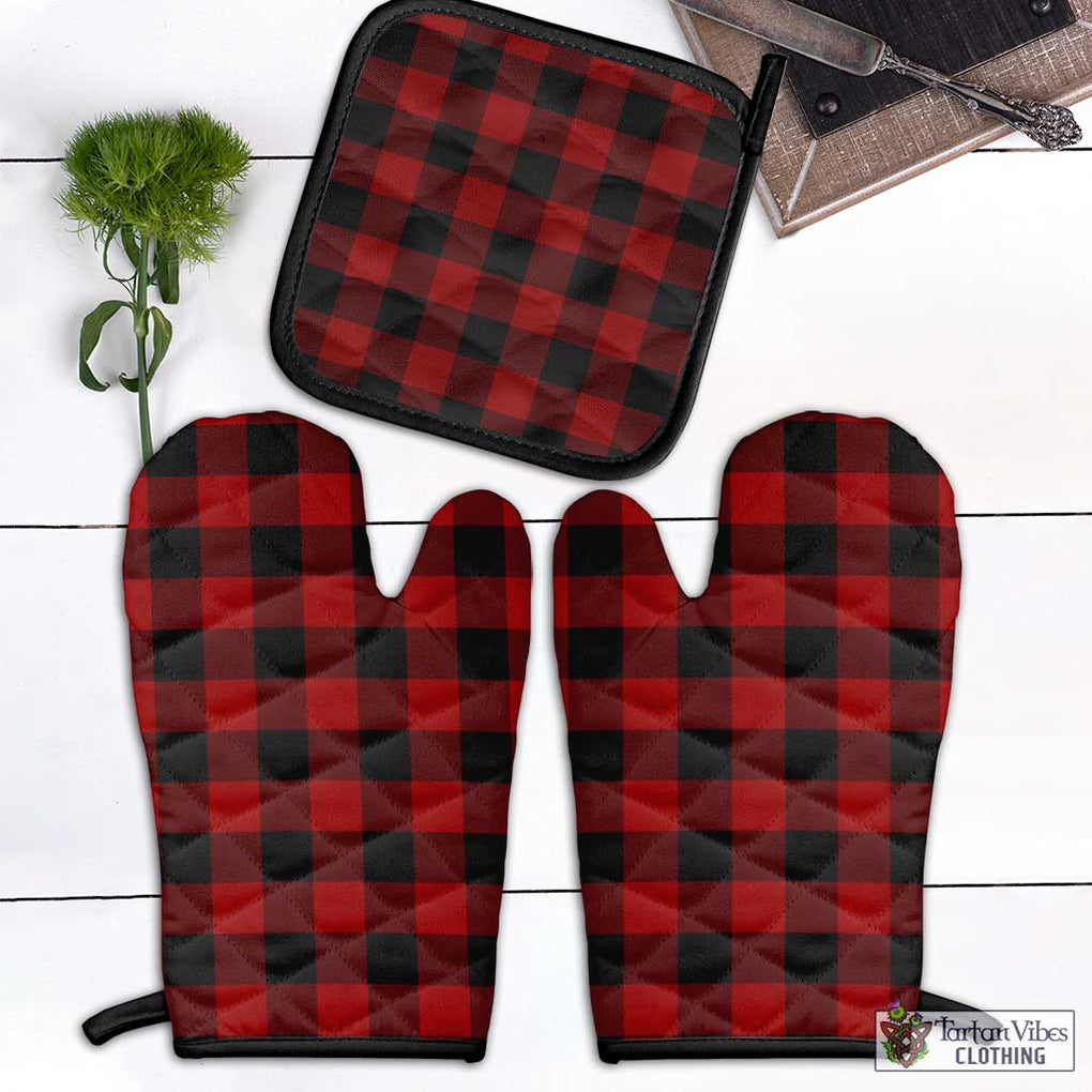 Rob Roy Macgregor Tartan Combo Oven Mitt & Pot-Holder Combo 1 Oven Mitt & 1 Pot-Holder Black - Tartan Vibes Clothing