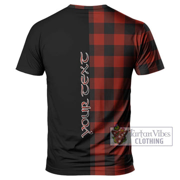 Rob Roy Macgregor Tartan T-Shirt with Family Crest and Half Of Me Style