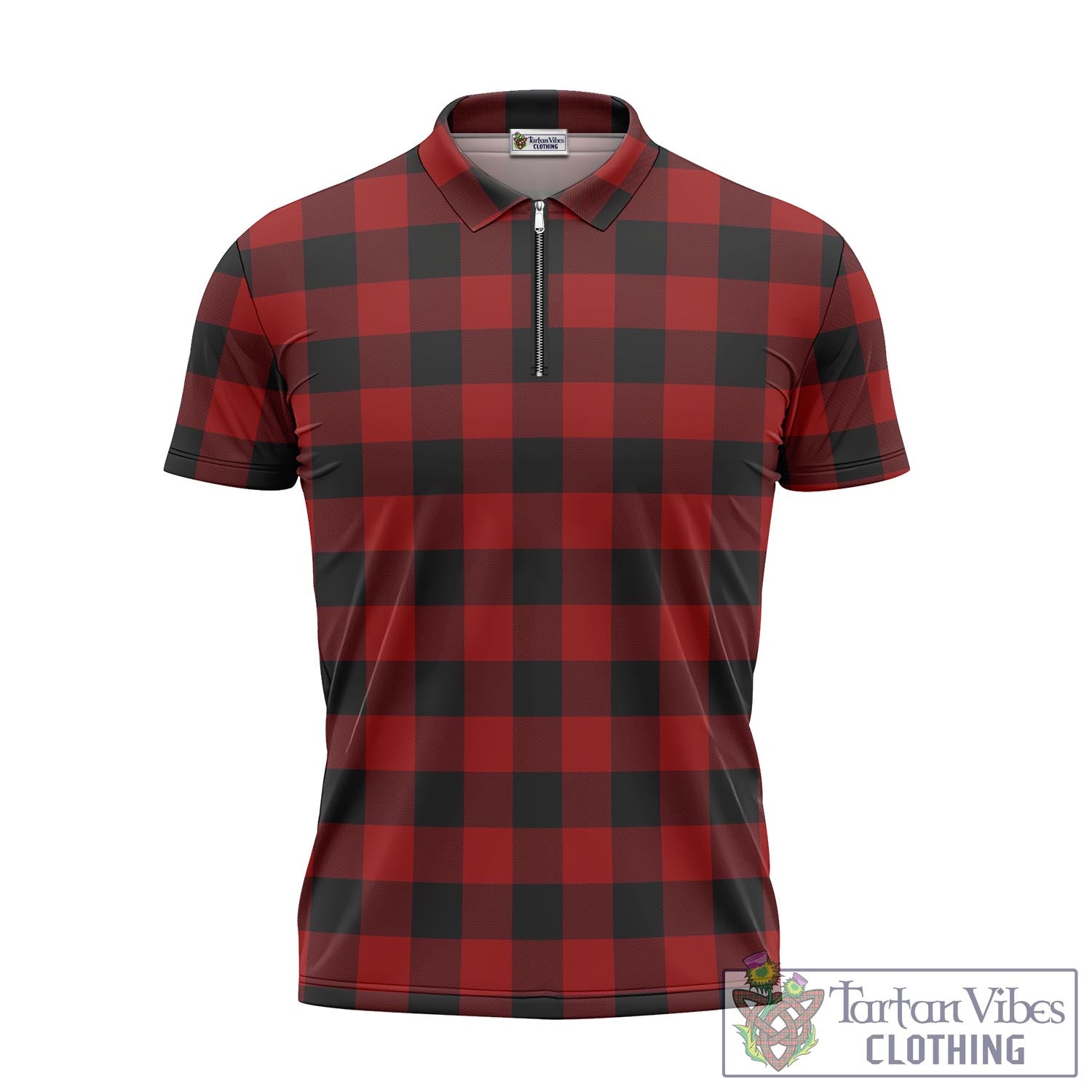 Tartan Vibes Clothing Rob Roy Macgregor Tartan Zipper Polo Shirt