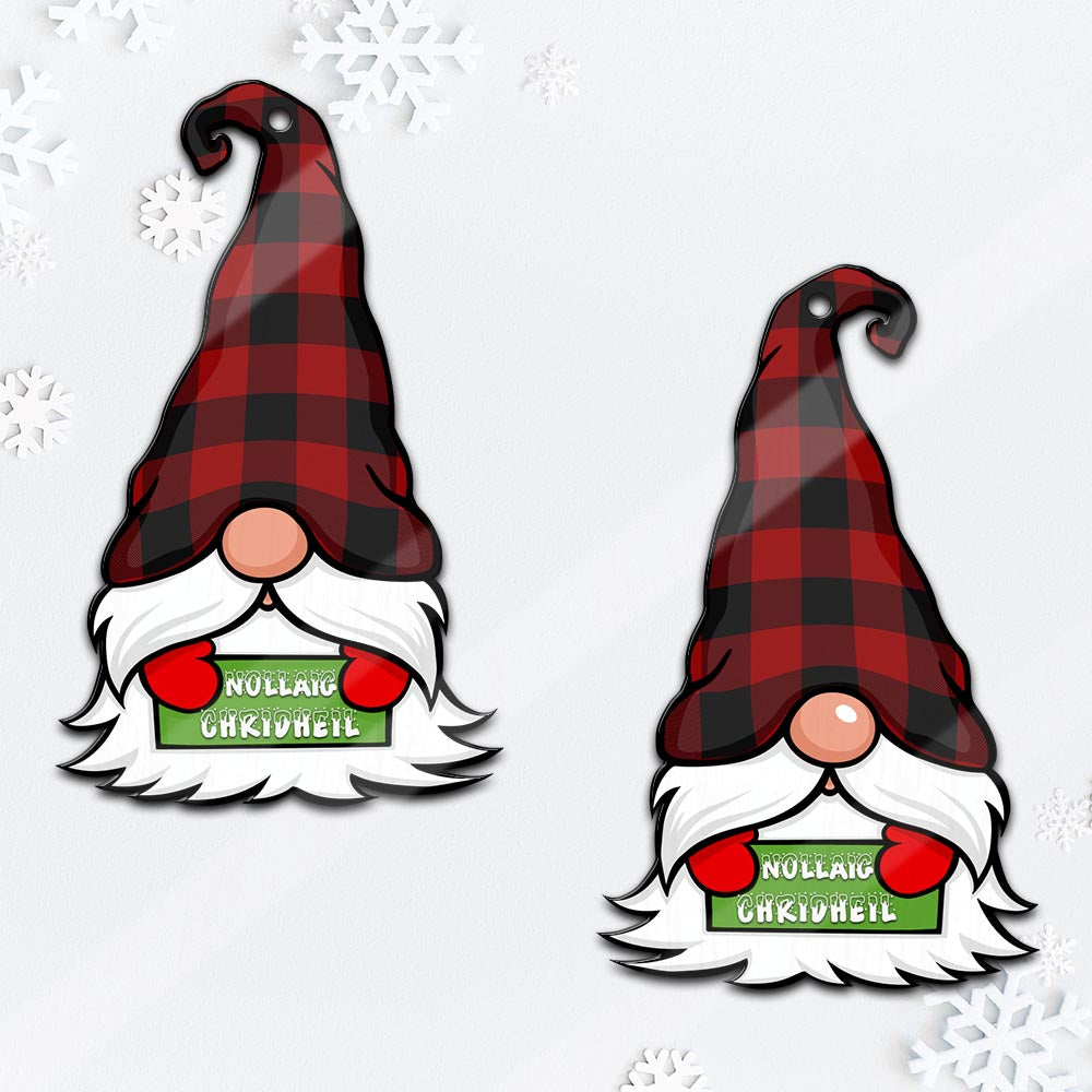 Rob Roy Macgregor Gnome Christmas Ornament with His Tartan Christmas Hat - Tartan Vibes Clothing