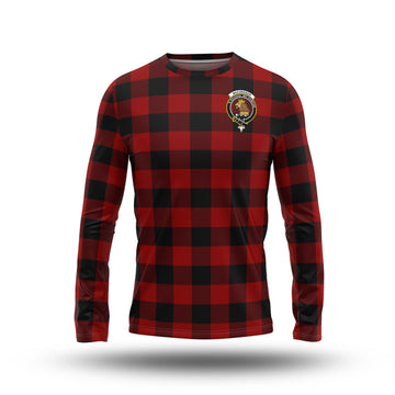 Rob Roy Macgregor Tartan Long Sleeve T-Shirt with Family Crest