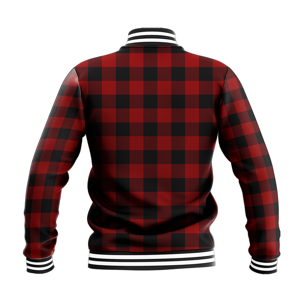 Rob Roy Macgregor Tartan Baseball Jacket with Family Crest - Tartan Vibes Clothing