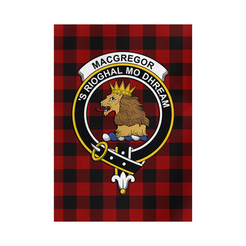Rob Roy Macgregor Tartan Garden Flag with Family Crest - Tartan Vibes Clothing