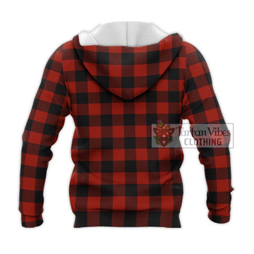 Rob Roy Macgregor Tartan Knitted Hoodie with Family Crest DNA In Me Style