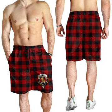 Rob Roy Macgregor Tartan Mens Shorts with Family Crest