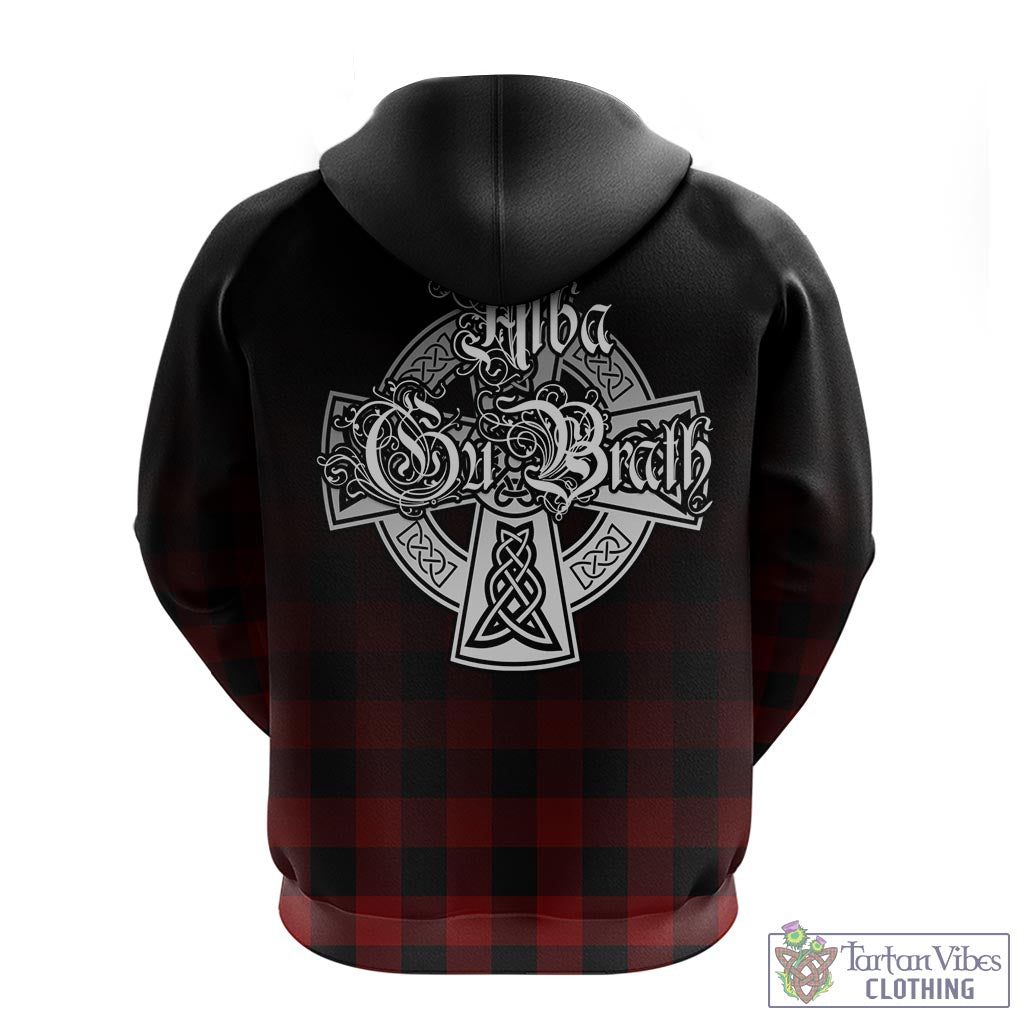 Tartan Vibes Clothing Rob Roy Macgregor Tartan Hoodie Featuring Alba Gu Brath Family Crest Celtic Inspired