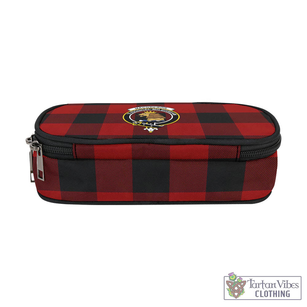 Tartan Vibes Clothing Rob Roy Macgregor Tartan Pen and Pencil Case with Family Crest