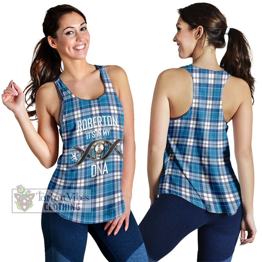 Roberton Tartan Women's Racerback Tanks with Family Crest DNA In Me Style 4XL - Tartanvibesclothing Shop