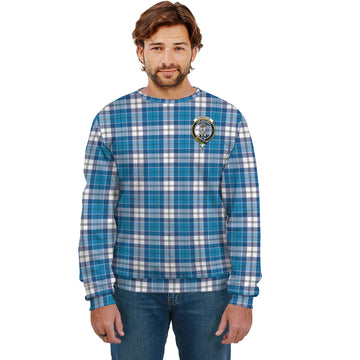 Roberton Tartan Sweatshirt with Family Crest