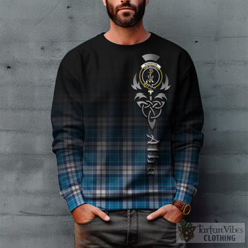 Roberton Tartan Sweatshirt Featuring Alba Gu Brath Family Crest Celtic Inspired