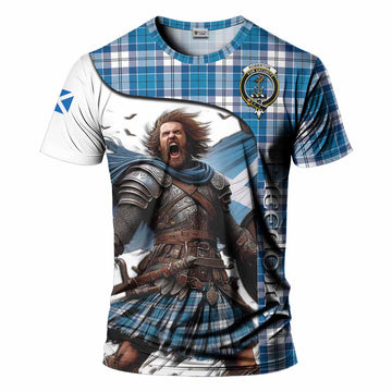 Roberton Crest Tartan T-Shirt Inspired by the Freedom of Scottish Warrior