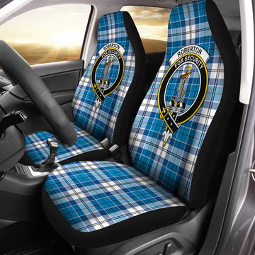 Roberton Tartan Car Seat Cover with Family Crest